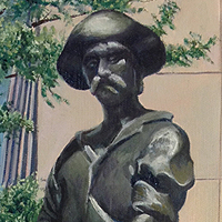 Commerce - Original oil painting by Eric Soller